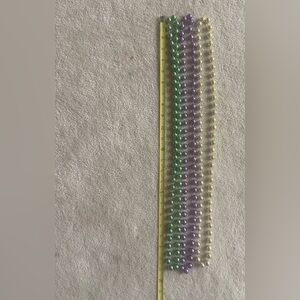 Mardi Gras beads / Set of 3 necklaces / Bundle of green, purple, and gold beads